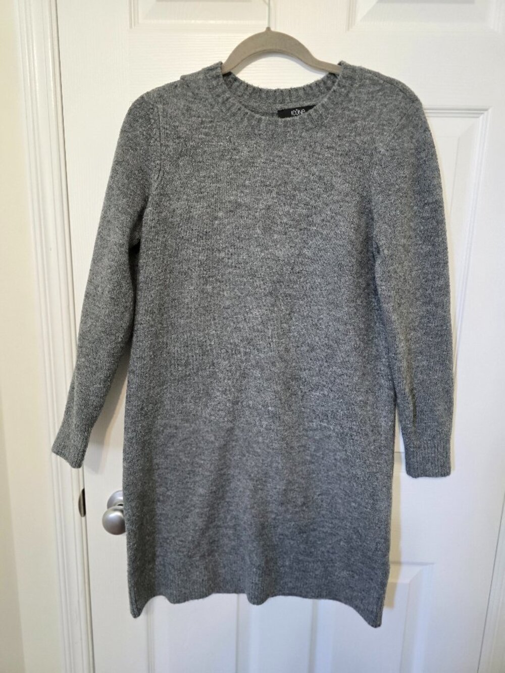 Simons Icon Sweater Dress – Grey – Size Large